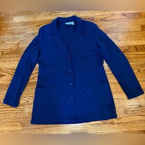 Chico’s Women's Navy Blue Knit Blazer
